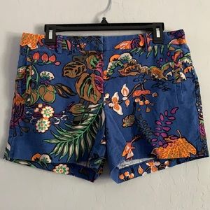 J. Crew Floral Print Shorts Size 8